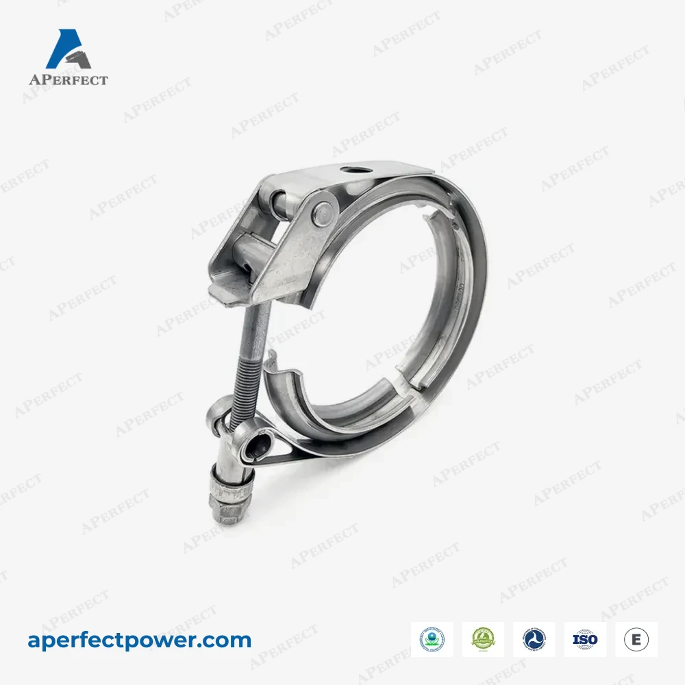 Aperfect T-Clamp for 4inch Quick Release V-band Clamp & T304SS Flange kit for Turbo Exhaust Downpipe