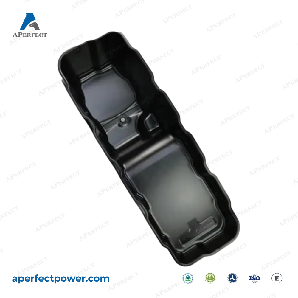 Aperfect oil pan 1883597PE PACCAR MX-13 Peterbilt angled view