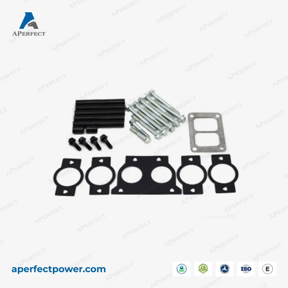 Aperfect Turbo Part for Exhaust Manifold Mounting Kit For Cummins ISX CM570 Manifold T6 Flange